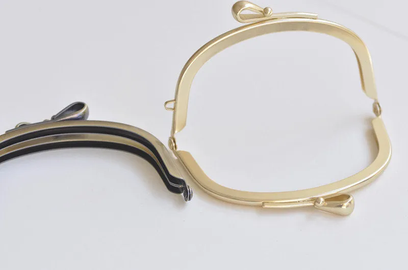10.5cm Metal Purse Frame Butterfly Knot Bag Hanger Matte Gold And Bronze Two Colors
