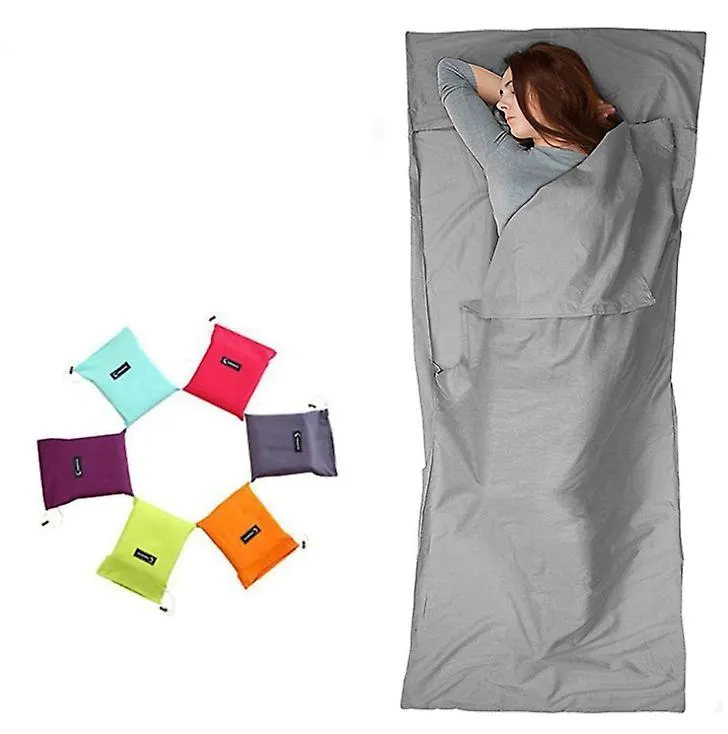 115*210cm green Household anti dirty sleeping bag, portable liner, ultra-light hotel travel sleeping bag AZ21675