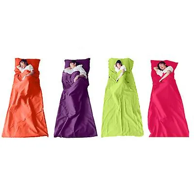 115*210cm green Household anti dirty sleeping bag, portable liner, ultra-light hotel travel sleeping bag AZ21675
