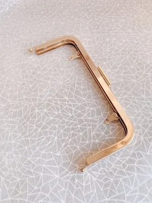 18 x 7.5cm ( 7" x 3" ) Light Gold Purse Frame Handle Purse Frame