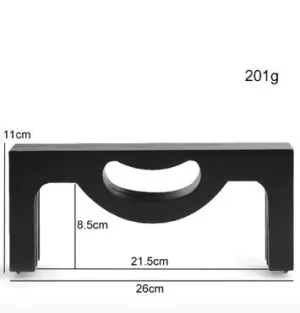 26cm ( 10") Retro Purse Frame Large Wood Handle Purse Frame With Screws
