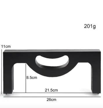 26cm ( 10") Retro Purse Frame Large Wood Handle Purse Frame With Screws