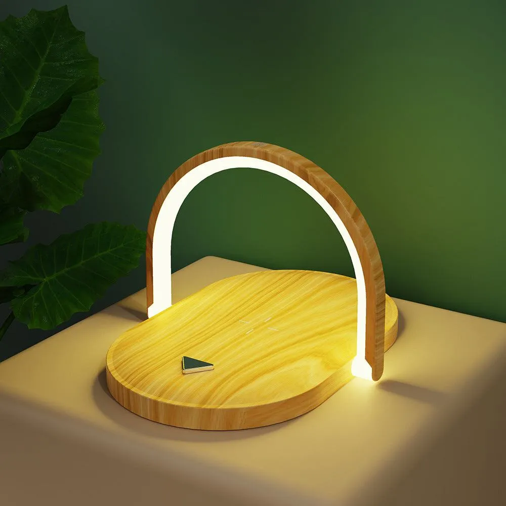 3 In 1 Foldable Wireless Magsafe Charger Night Light Wireless Charging Station Stonego LED Reading Table Lamp 15W Fast Charging Light