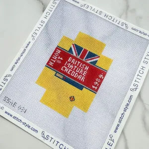 3D Cheddar Cheese Needlepoint Canvas