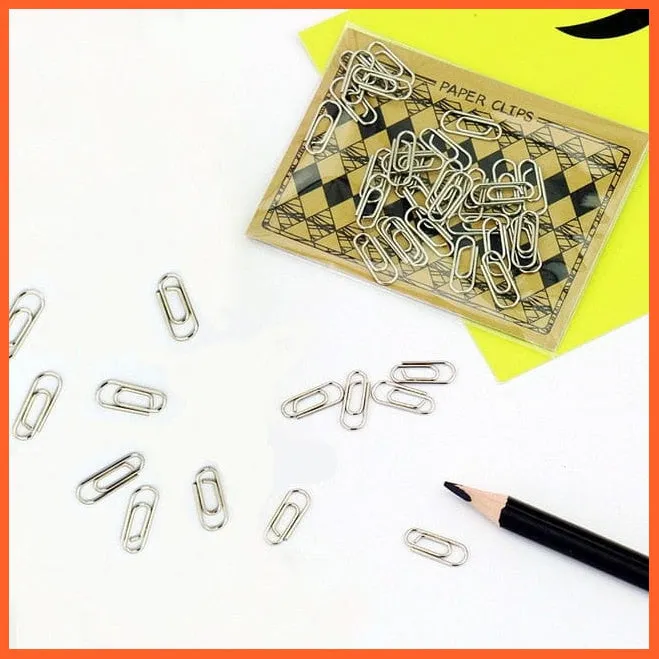 50Pcs /Bag Mini Heart Gold Rose Gold Color Clip | Bookmark Binder Paper Clips