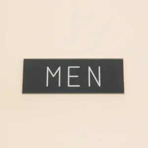 Acrylic Men Sign