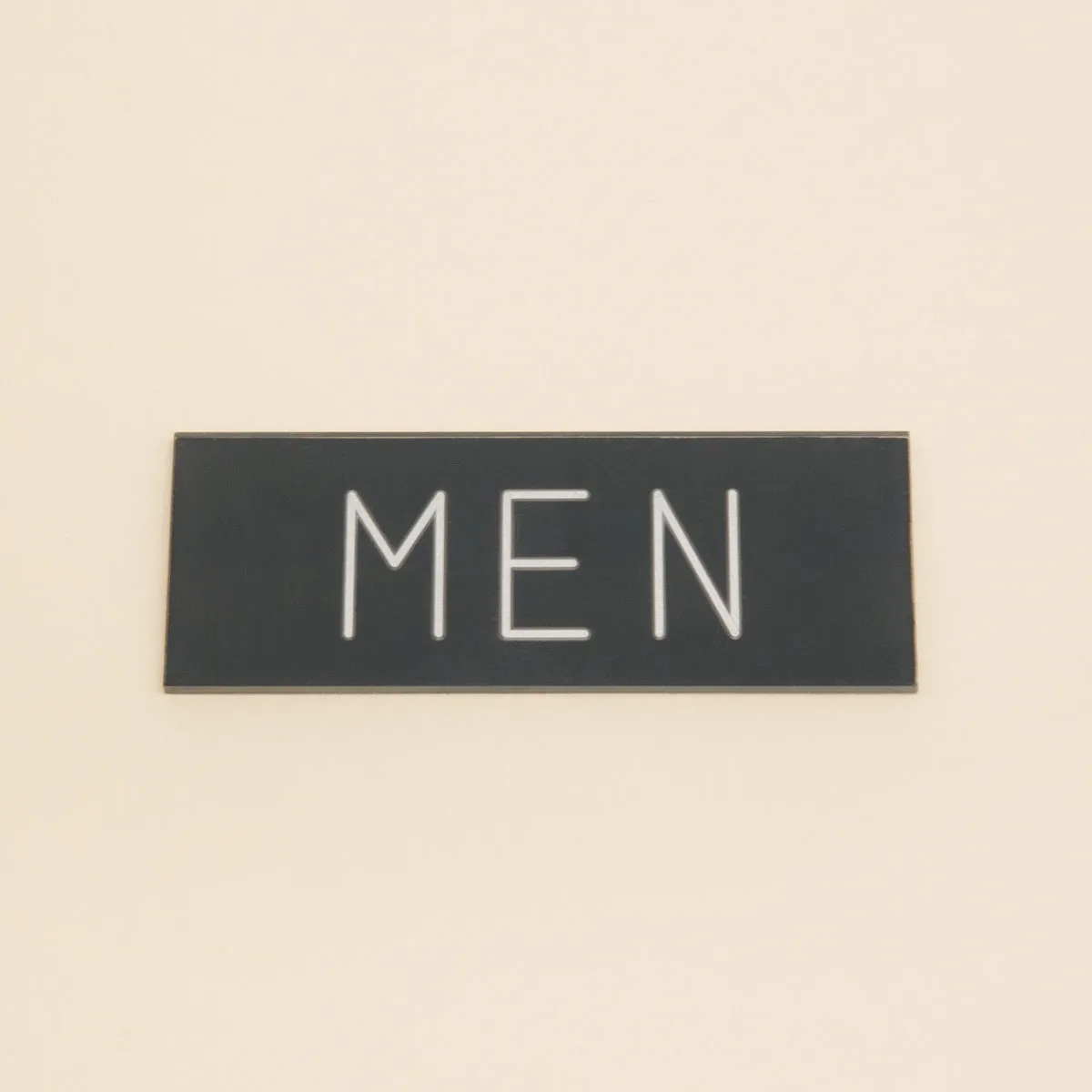 Acrylic Men Sign