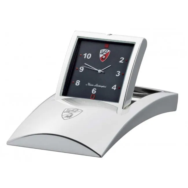 AMS- STAITI - 98193 – 19 Silver Plated Foldable Clock