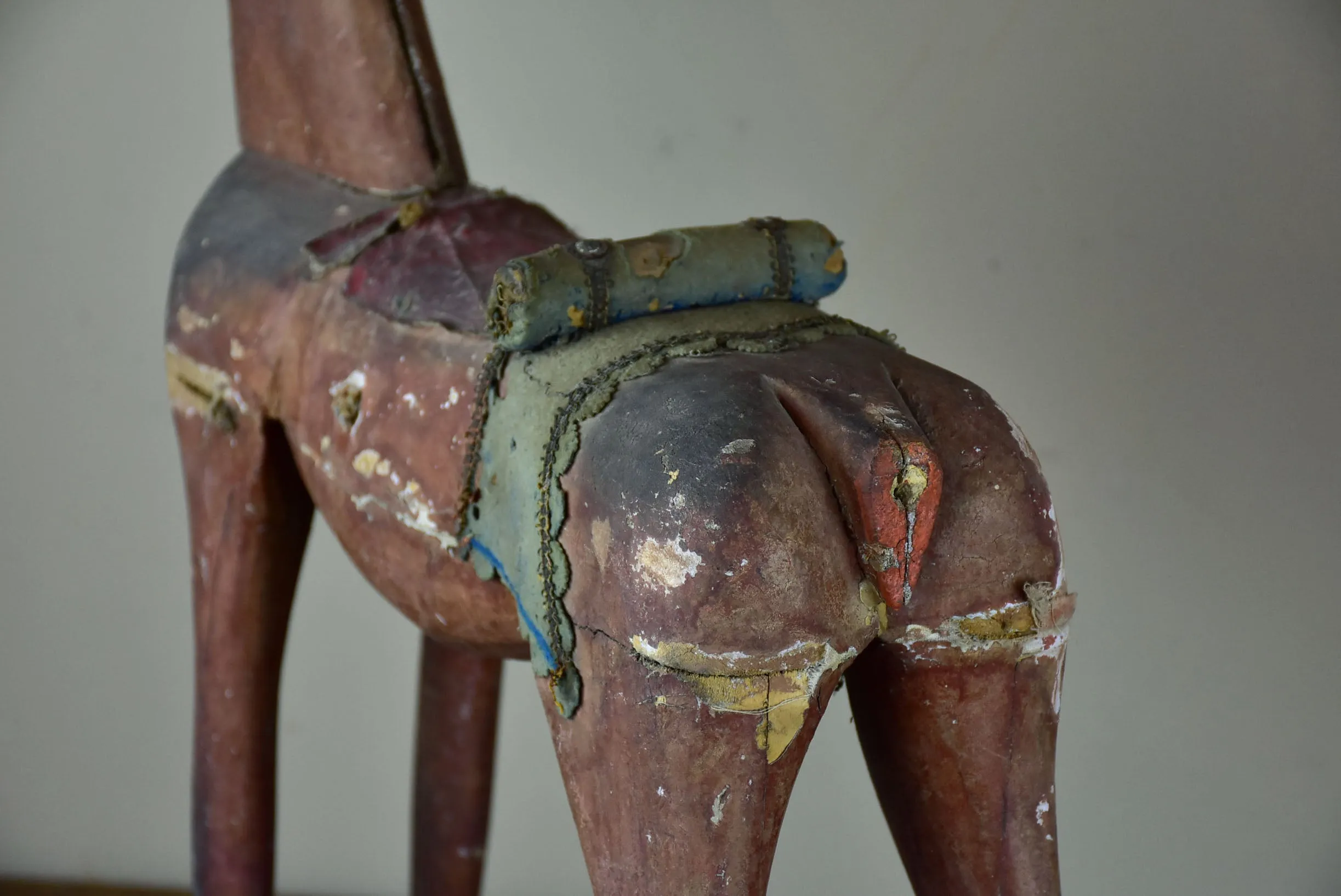 Antique rustic French toy horse - 19th Century
