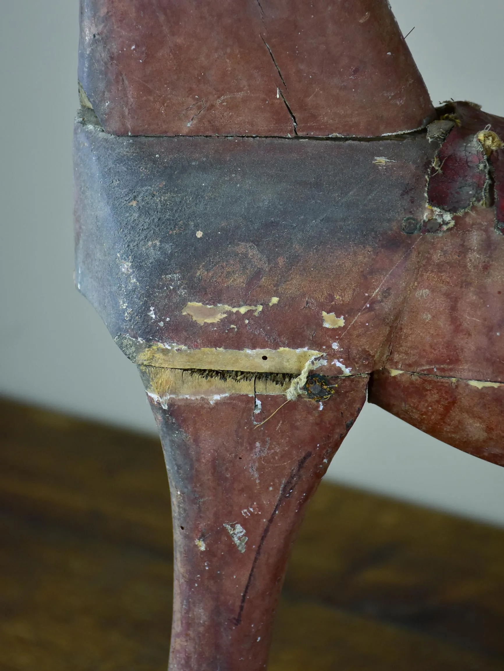 Antique rustic French toy horse - 19th Century