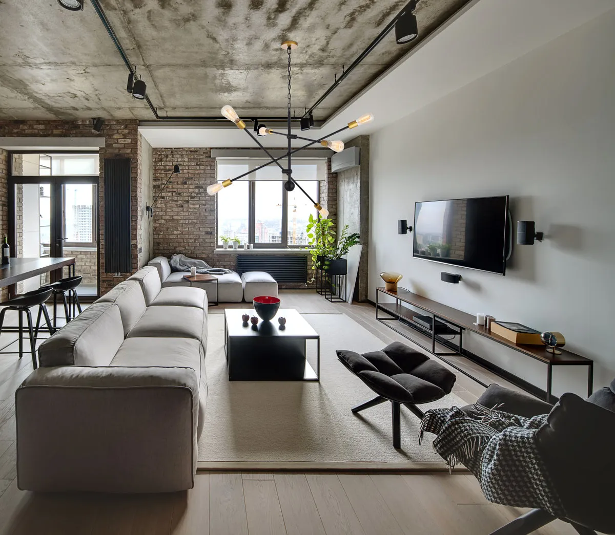 Axel 6 Light Pendant