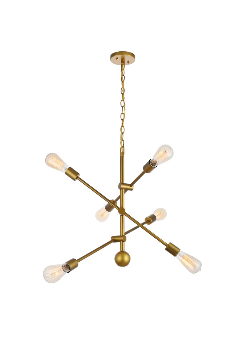 Axel 6 Light Pendant