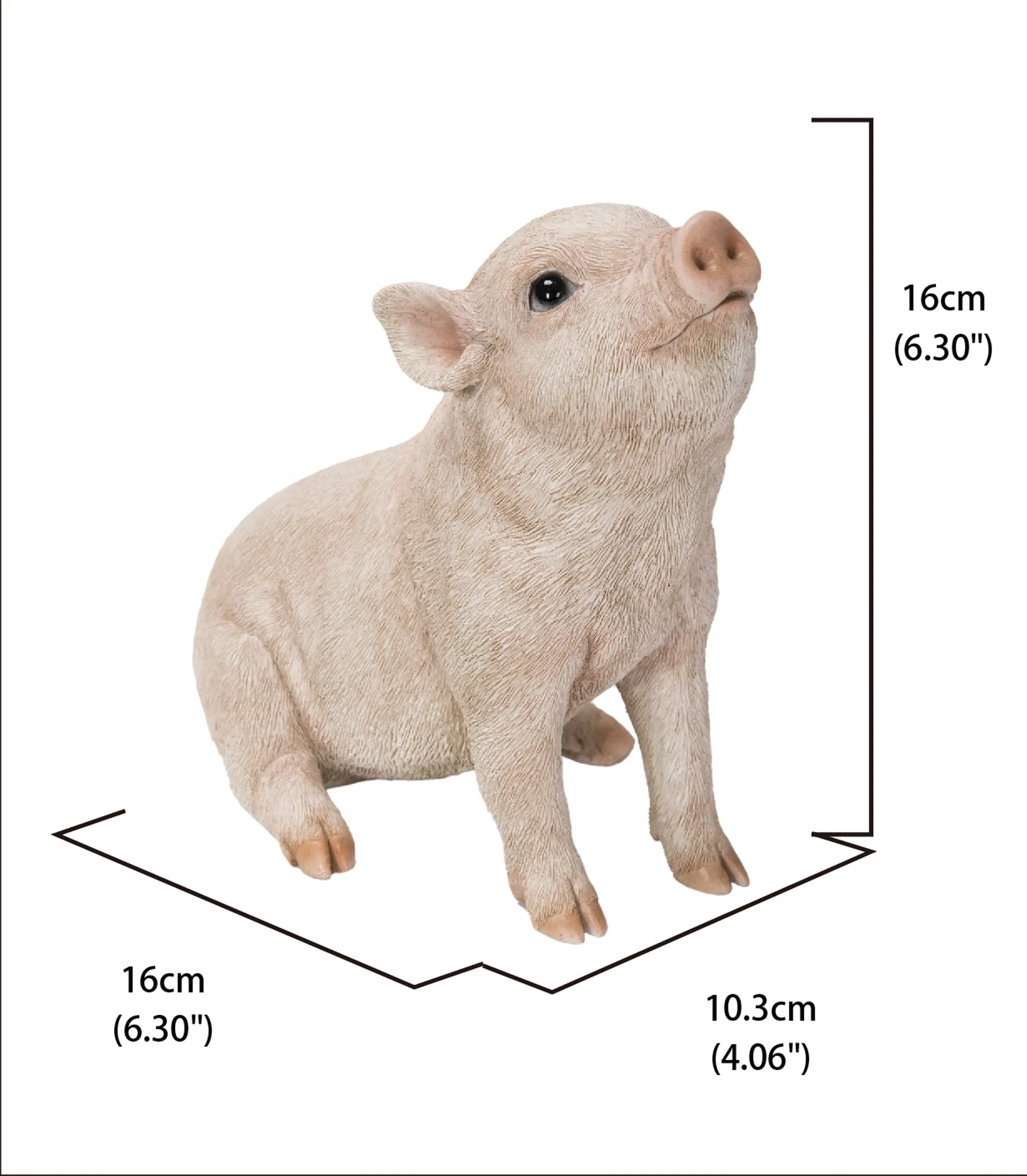 Baby Pig Sitting - Pink