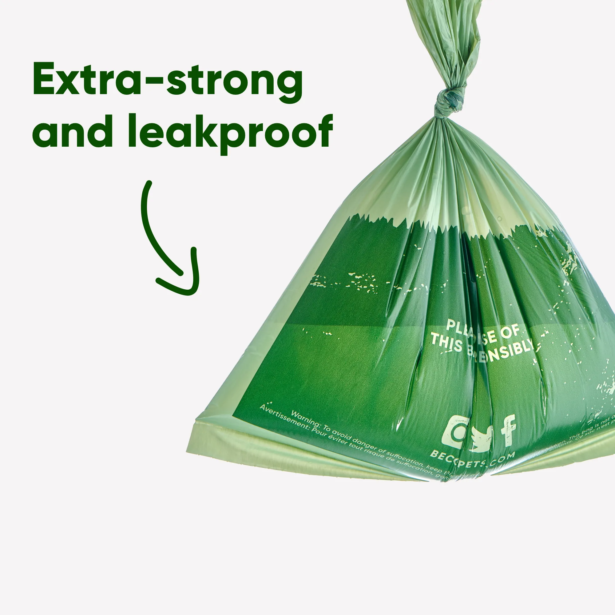 Beco Poop Bag, Dispenser Roll | Big, Strong, Leak-Proof