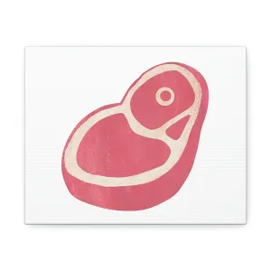 Beef Stretched Canvas