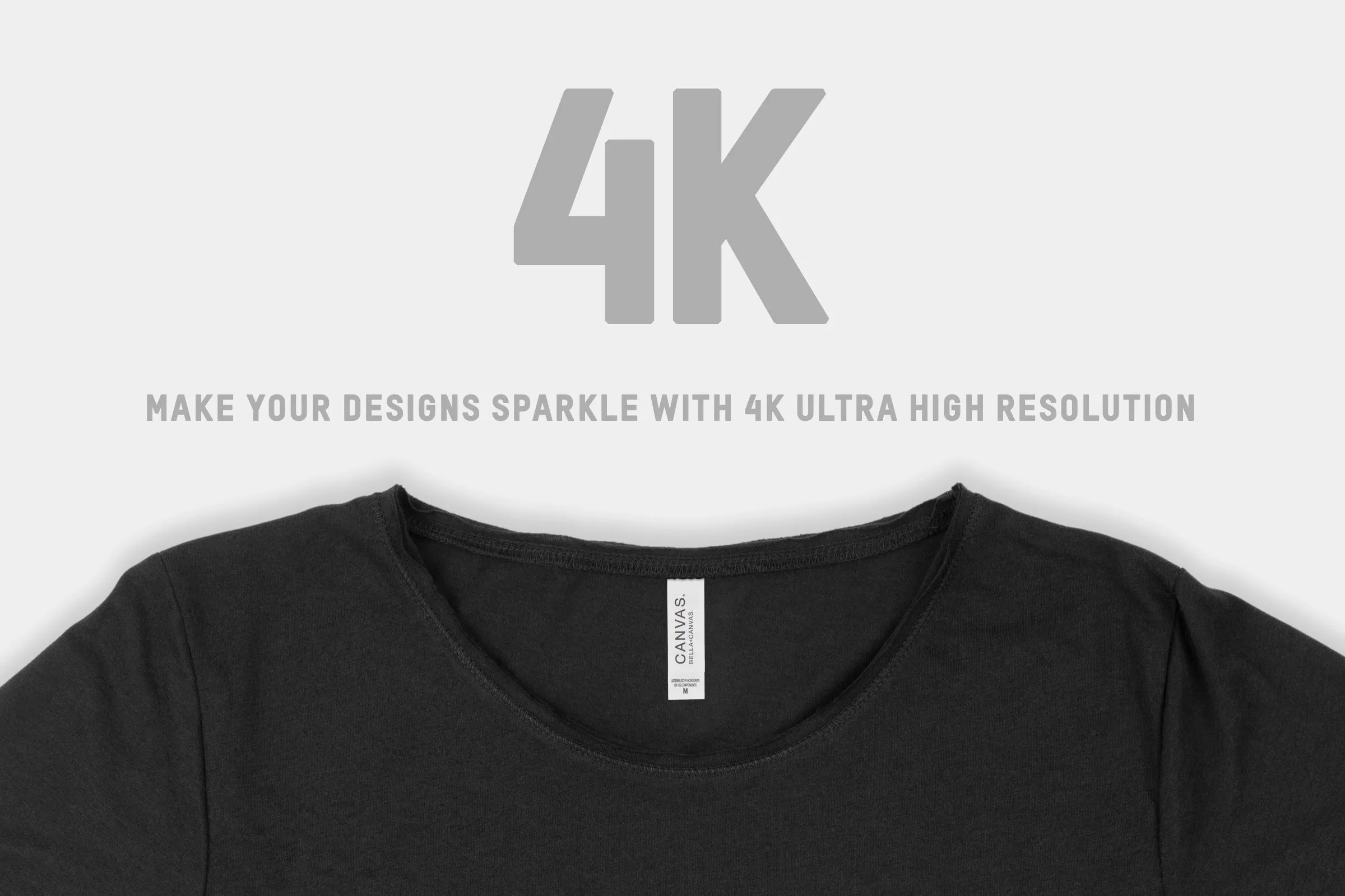 Bella   Canvas 3414 Raw Neck T-Shirt Mockups