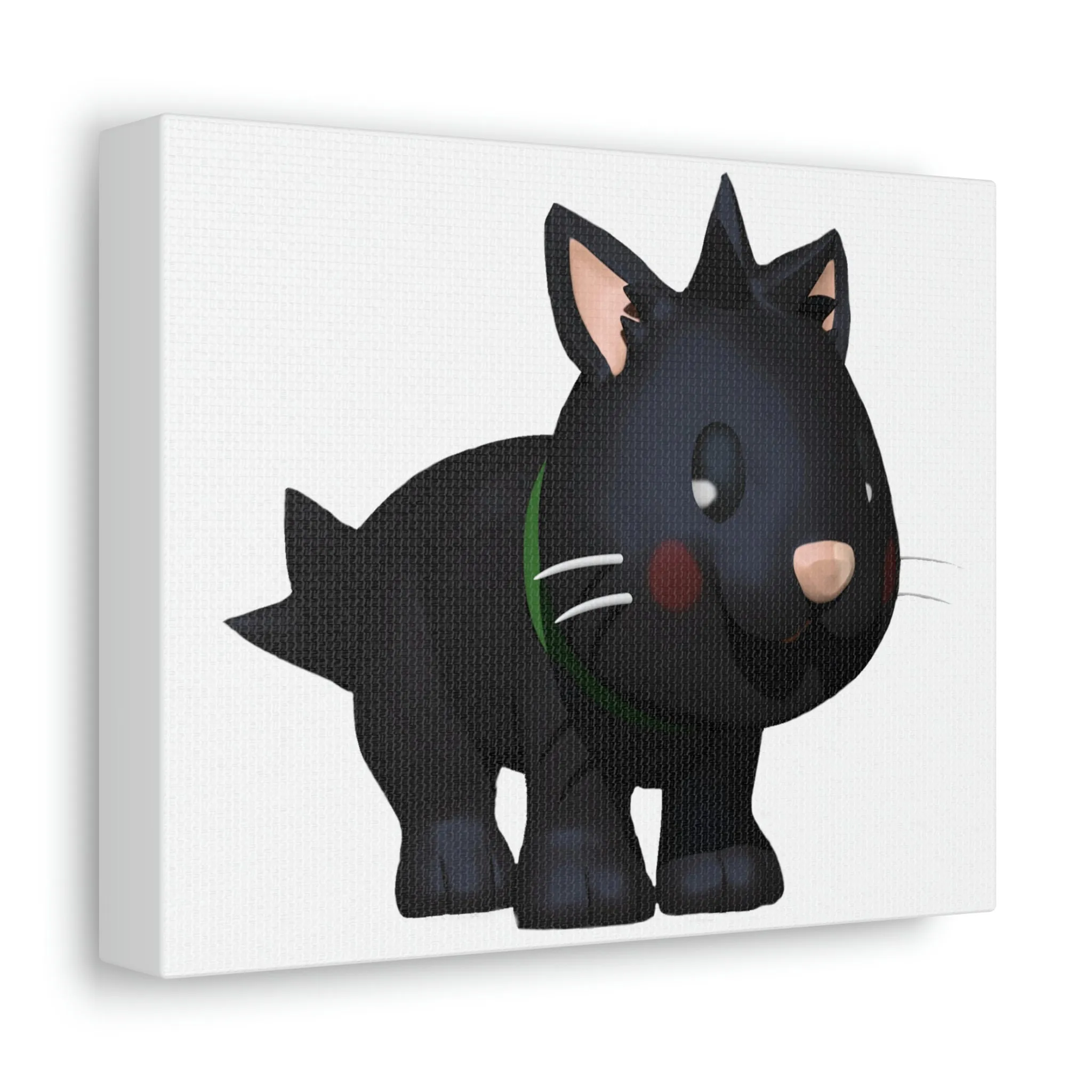 Black Cat Stretched Canvas
