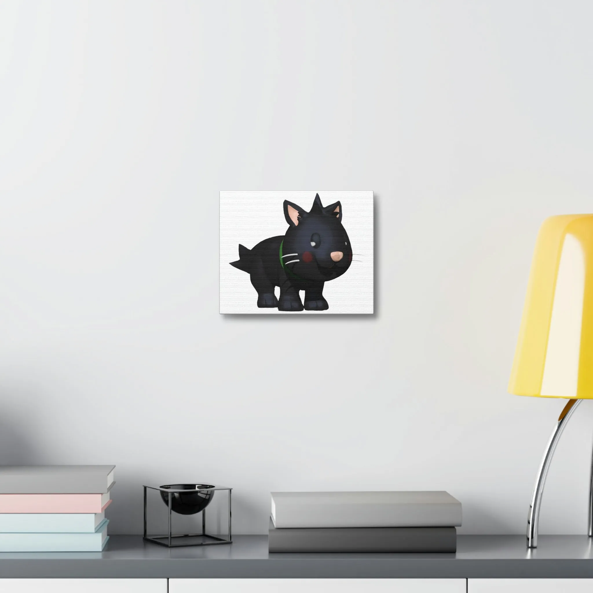 Black Cat Stretched Canvas