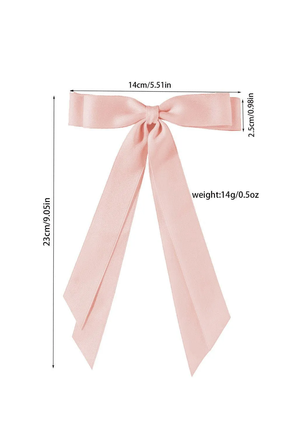 Black Elegant Terylene Double Bow Hair Clip