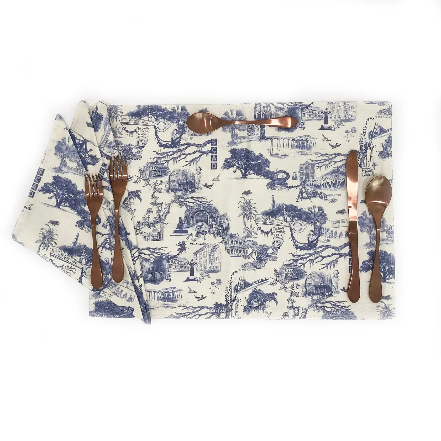 Blank Canvas Savannah toile napkin - set of 2