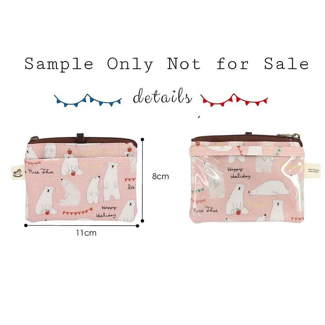 Blue Snow Corgi Card & Coin Purse