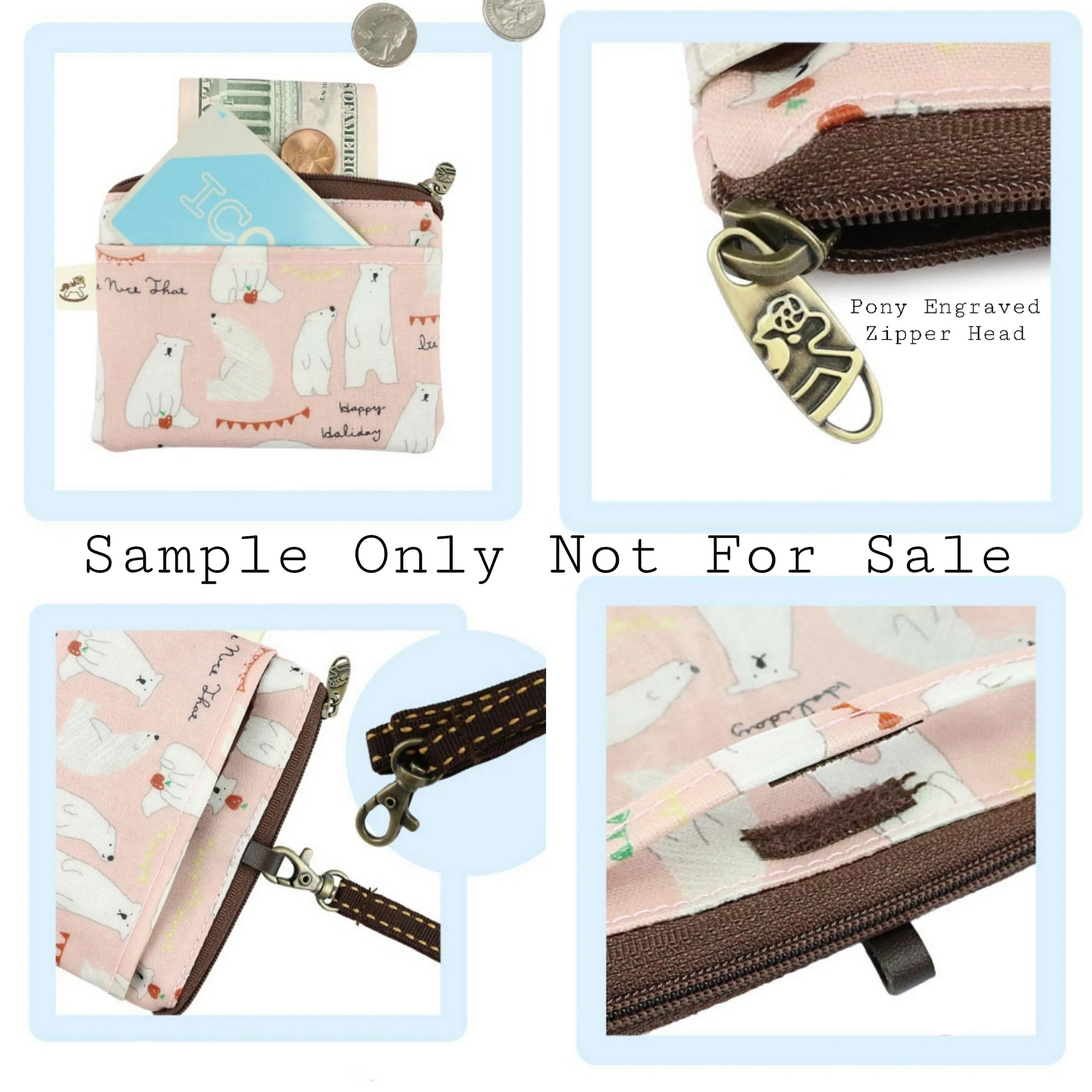 Blue Snow Corgi Card & Coin Purse