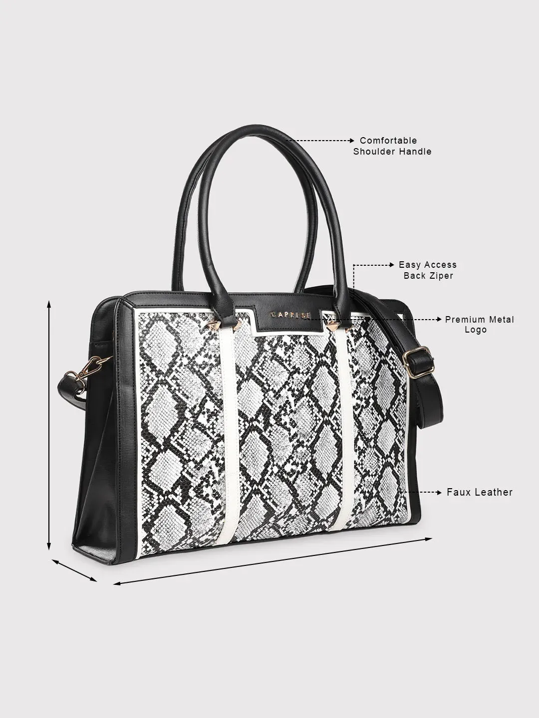 Caprese Ellis Laptop Bag Large Black