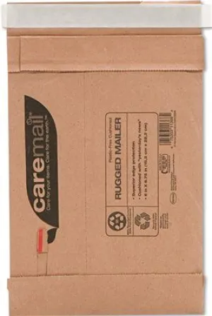 Caremail Rugged Padded Mailer Side Seam 6 X 8 3/4 Light Brown 25/Carton