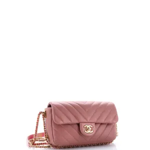 Chain Around CC Flap Bag Chevron Lambskin Mini