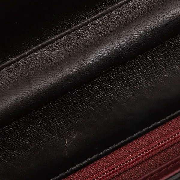 Chanel Around 2001 Made Full Flap Turn-Lock Chain Bag Black