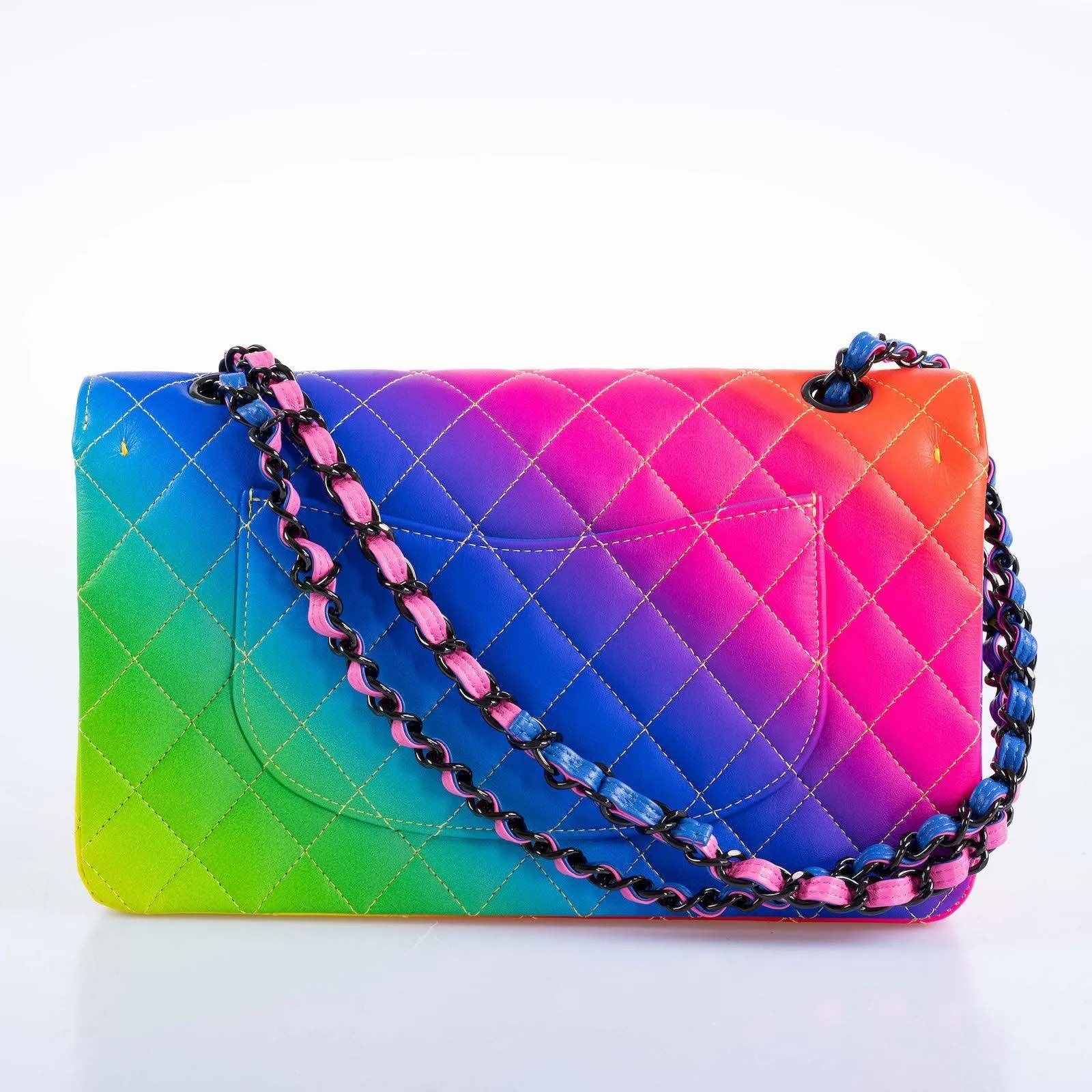 Chanel Medium Classic Flap Bag Rainbow 23C (Cruise Collection)