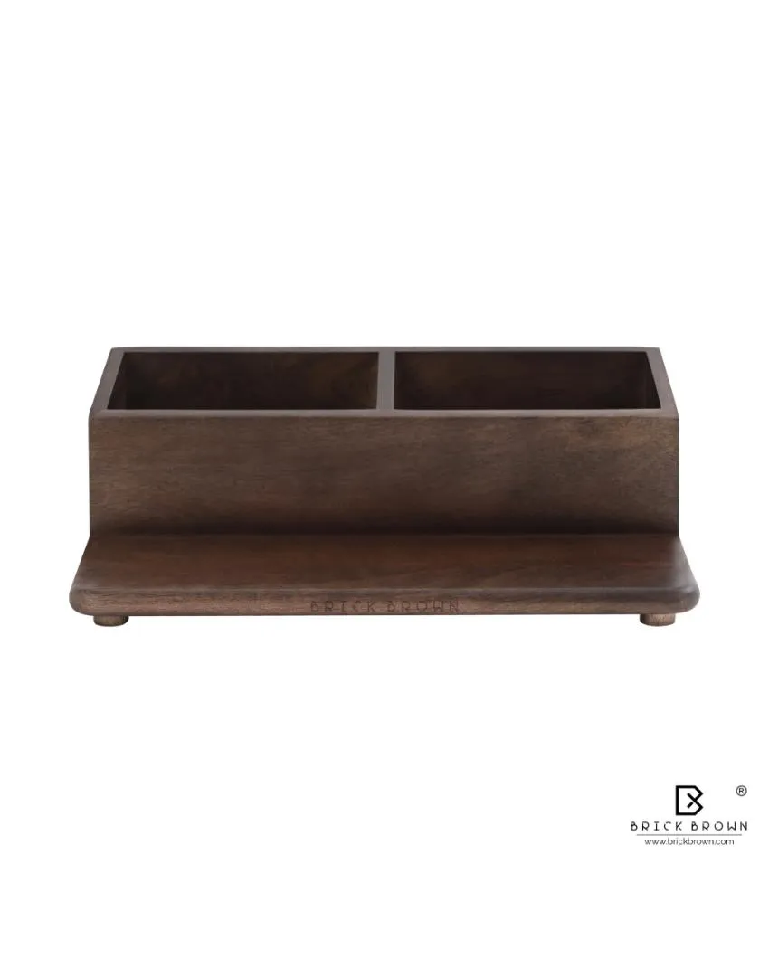 Chic Space Saving Storage Wooden Kitchen Organizer | 13 x 7 x 5 inches