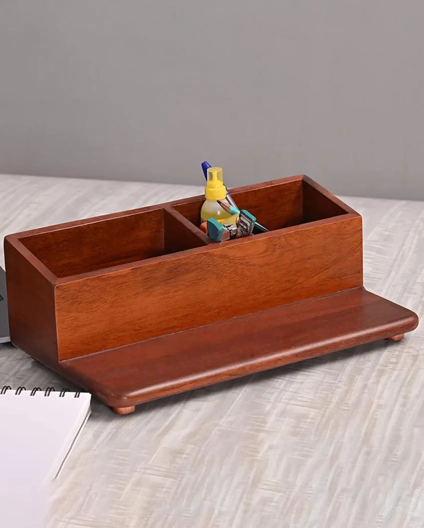 Chic Space Saving Storage Wooden Kitchen Organizer | 13 x 7 x 5 inches
