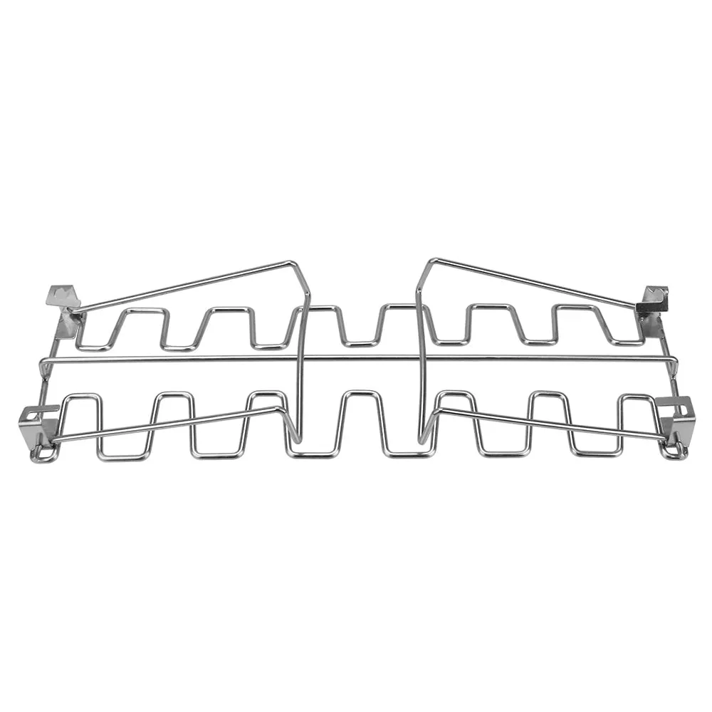 Chicken Leg Rack for Grill -  Premium Stainless Steel Barbecue Chicken Drumstick Holder with Drip Tray