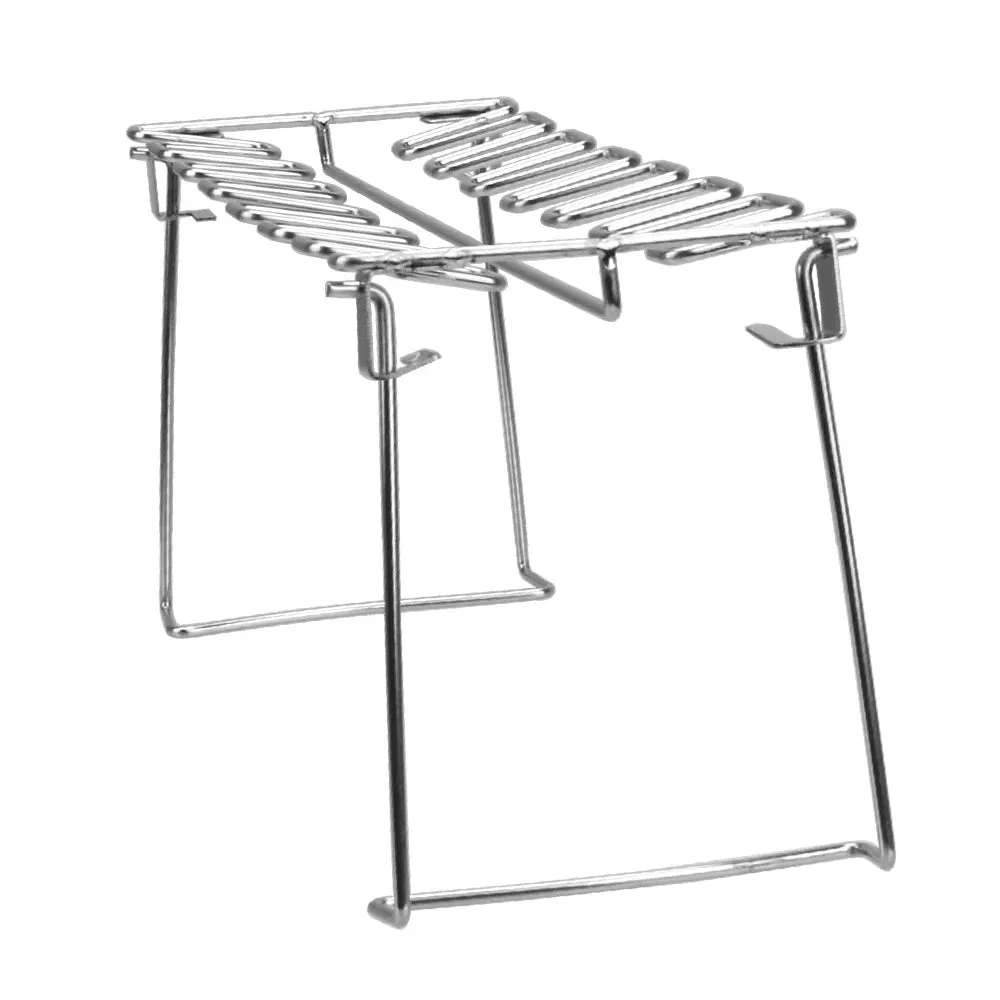 Chicken Leg Rack for Grill -  Premium Stainless Steel Barbecue Chicken Drumstick Holder with Drip Tray