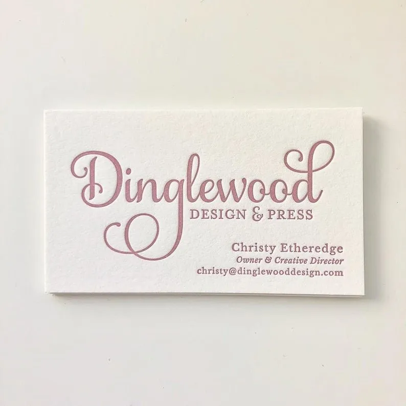 Christy - Letterpress Business Cards