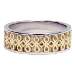 Clover Leaf Nature's Gold Ring Wedding Bands