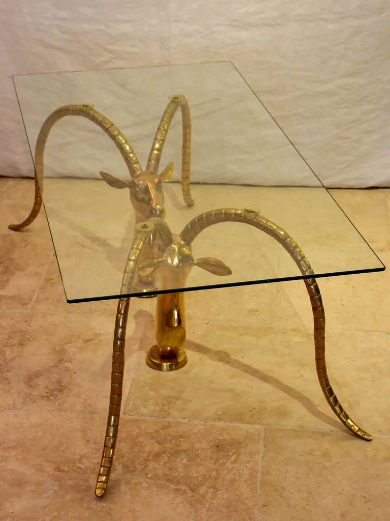 Coffee table - style of Alain Chervet Mouflons