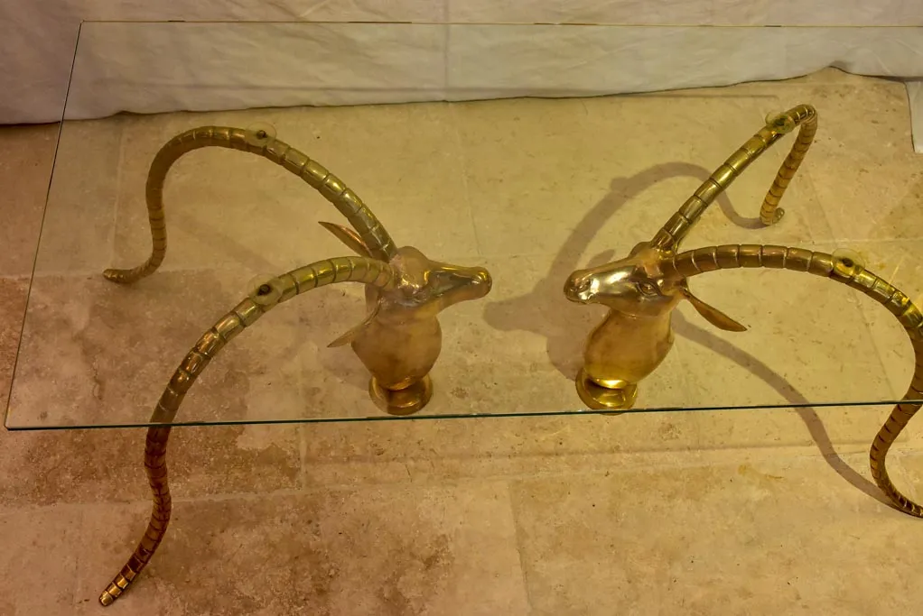 Coffee table - style of Alain Chervet Mouflons