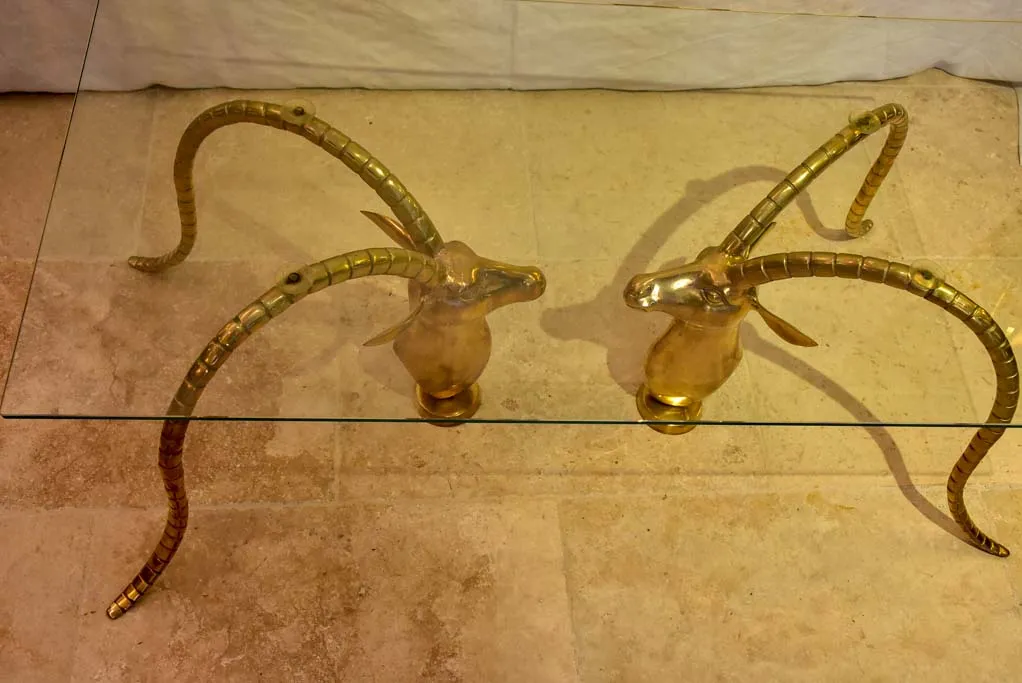 Coffee table - style of Alain Chervet Mouflons