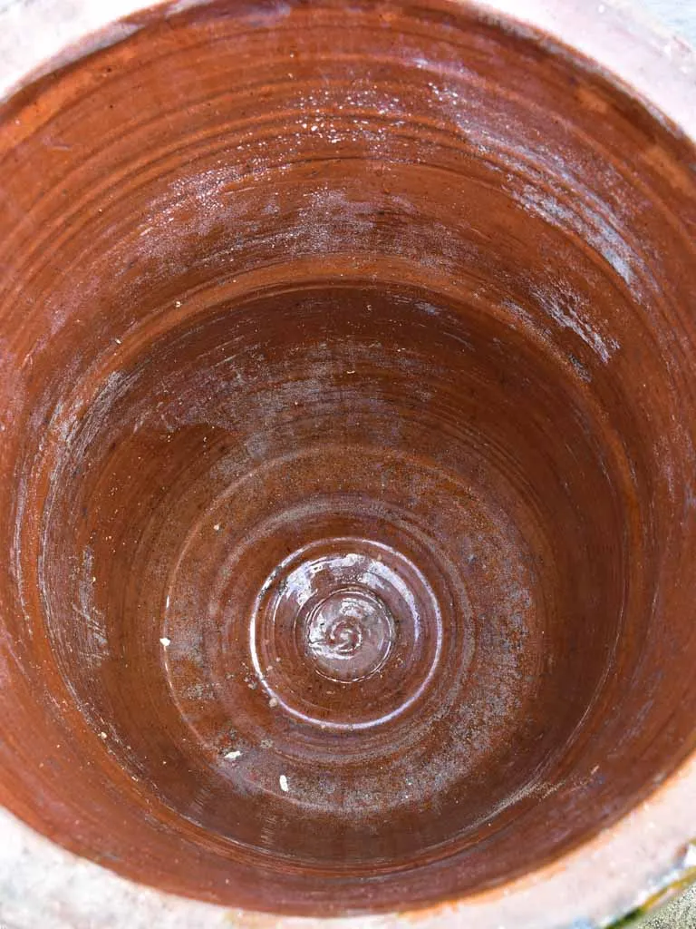 Collection of three 19th Century olive jars with green glaze