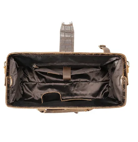Crocodile Leather Travel Bag