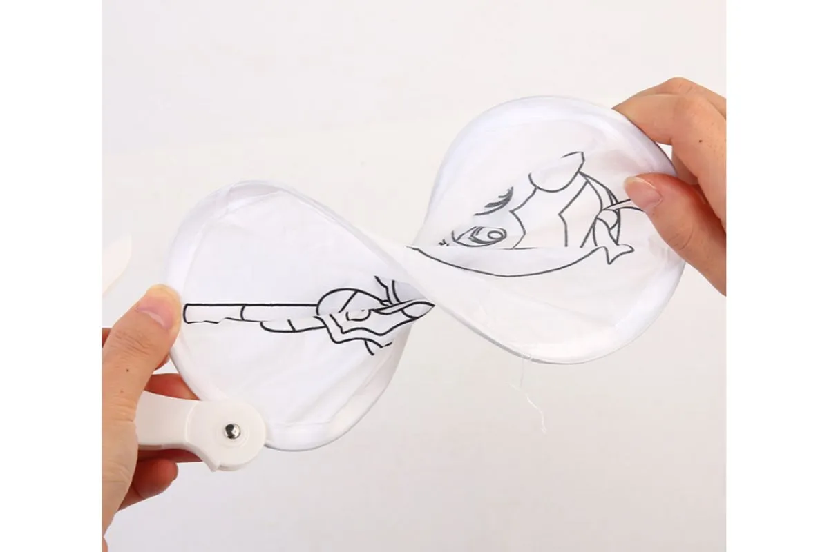 DIY Colouring Foldable Fan