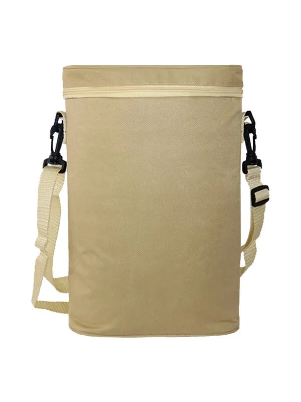 Double Wine Cooler Bag with Insulation and Adjustable Shoulder Strap