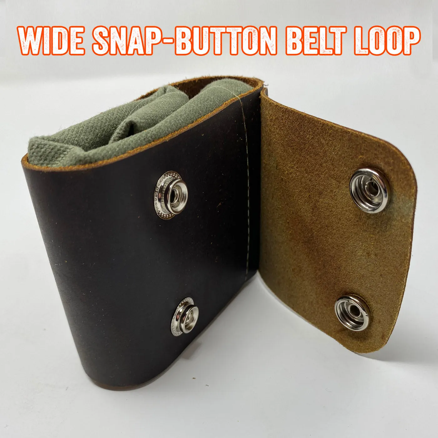Drawstring Dump Pouch (Leather & Canvas)