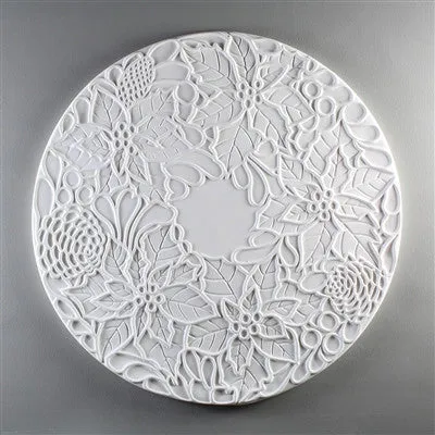 DT21 Poinsettia Texture for Tile Mold for Glass Slumping 11 Inch Diameter