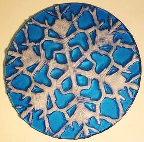 DT28 Snowflake Texture for Tile Mold for Glass Slumping 11 Inch Diameter