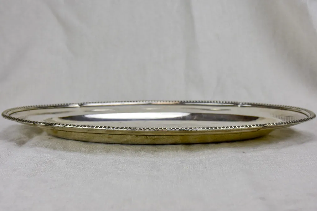 Early 19th Century Old Sheffield oval platter with family crest