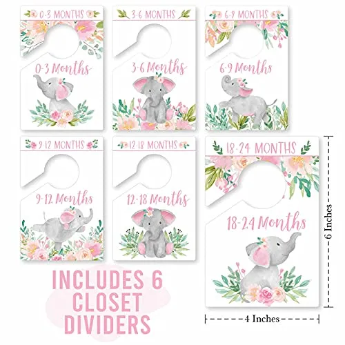 Elephant Baby Closet Dividers