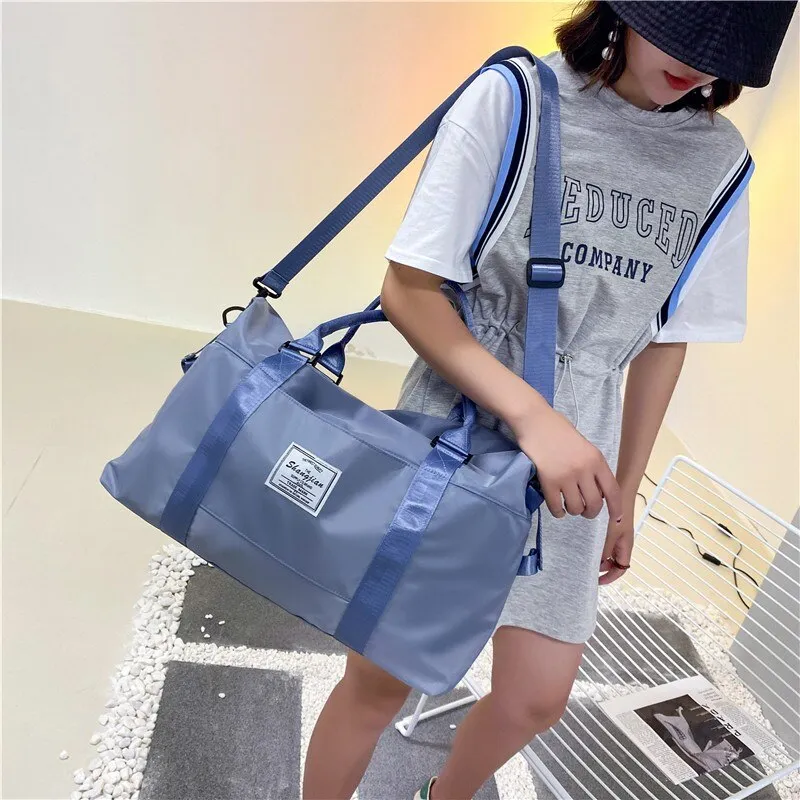 Fashion Women's Travel Bag Sports Fitness Bags Large Capacity Weekend Bag Waterproof Hand Luggage Suitcases Duffle Cabin Bag